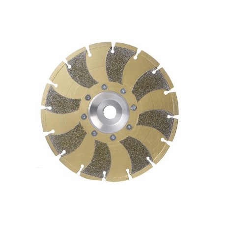 Disc for natural diamond abrasive stones